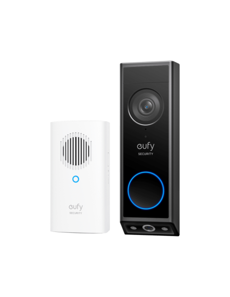 Eufy Security Video Doorbell E340, cámara doble con sistema de control de entregas, 2K Full HD y visión nocturna a color, por ca