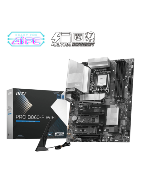 MSI PRO B860-P WIFI placa base Intel B860 LGA 1851 (Socket V1) ATX