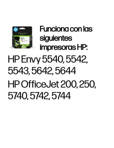 HP Cartucho de tinta original 62XL de alta capacidad tricolor 2