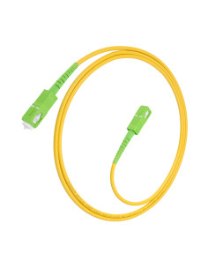 AISENS Cable Fibra Óptica Latiguillo G657A2 3.0 9/125 SMF Simplex CPR DCA LSZH, SC/APC-SC/APC, Amarillo, 2.0m 2