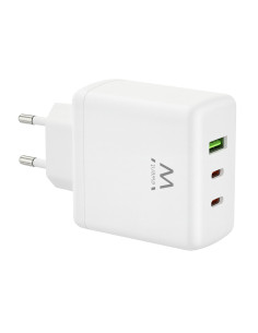 Ewent EW1333 cargador de dispositivo móvil Universal Blanco Corriente alterna Carga rápida Interior