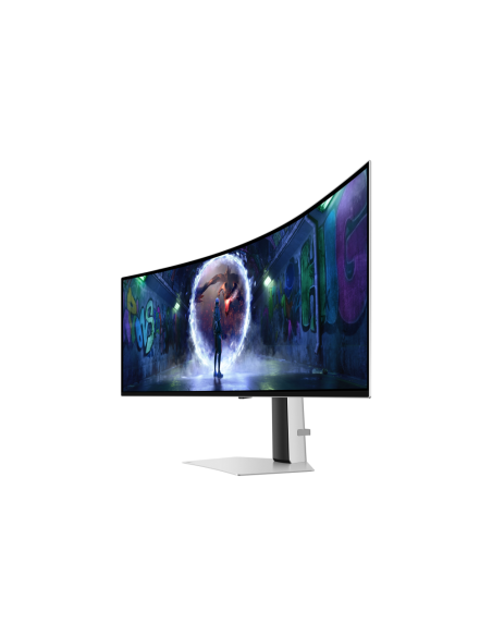 Samsung G93SD pantalla para PC 124,5 cm (49") 5120 x 1440 Pixeles Dual QHD OLED Plata