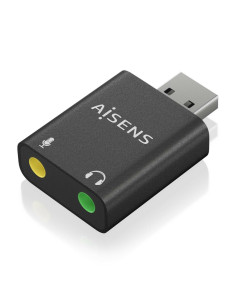 AISENS A106-0768 cambiador de género para cable 2x 3.5 mm