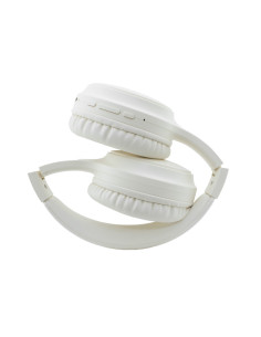 CoolBox AURICULARES BLUETOOTH 5.3 AIR40 CANCELACION RUIDO ANC BEIGE DIADEMA PLEGABLES 2