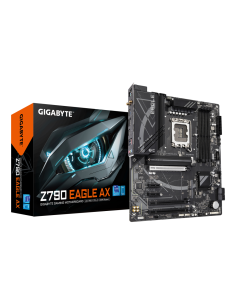 GIGABYTE Z790 EAGLE AX Placa base - Soporta CPUs Intel Core de 14ª generación, VRM digital de 12+1+1 fases, hasta 7600MHz DDR5 (