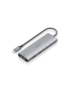 AISENS USB-C Dock 5 en 1, USB-C a 1xHDMI 2xUSB-A 1xUSB-C 1xUSB-C PD, Gris, 15cm