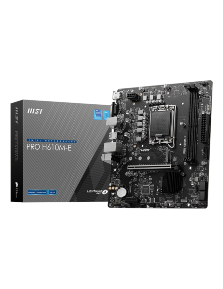 MSI PRO H610M-E placa base Intel H610 LGA 1700 micro ATX