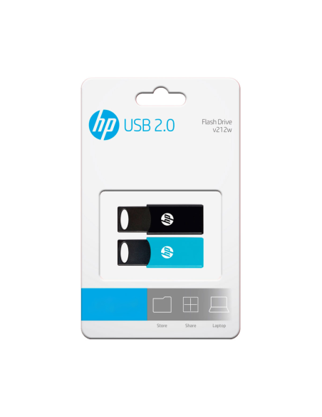 HP v212w unidad flash USB 64 GB USB tipo A 2.0 Negro, Azul