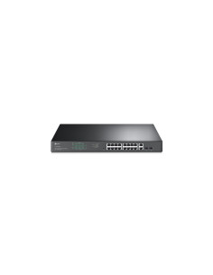 TP-Link TL-SG1218MPE Gestionado L2 Gigabit Ethernet (10/100/1000) Energía sobre Ethernet (PoE) 1U Negro
