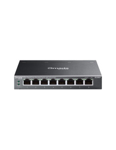 TP-Link Omada ES208GP switch Gestionado L2 Gigabit Ethernet (10/100/1000) Energía sobre Ethernet (PoE) DIN rail Negro