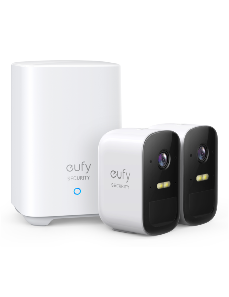 Eufy Security eufyCam 2C, Camara vigilancia WiFi Exterior, Camara de vigilancia Exterior,180 días de duración de la batería, HD 
