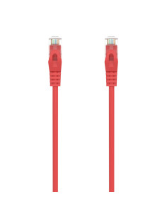 AISENS Cable de Red Latiguillo RJ45 LSZH Cat.6A 500 Mhz UTP Awg24, Rojo, 25CM