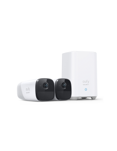 Eufy Camaras de Vigilancia eufyCam 2 Pro, 2K Cámara IP Exterior, 365 días de batería, Compatible con HomeKit, protección IP67, v