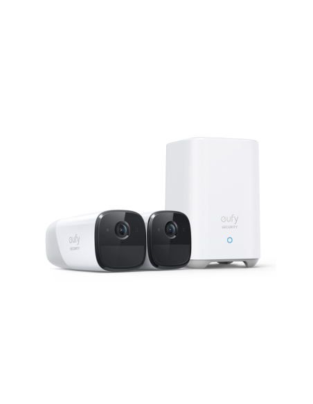 Eufy Camaras de Vigilancia eufyCam 2 Pro, 2K Cámara IP Exterior, 365 días de batería, Compatible con HomeKit, protección IP67, v