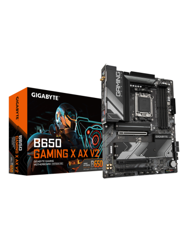 GIGABYTE B650 GAMING X AX V2 Placa base - AMD Ryzen serie 9000, VRM de 8+2+2 fases, hasta 8000 MHz DDR5 (OC), 1xPCIe 5.0 + 2xPCI