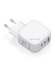 AISENS ASCH-65W3P026-W cargador de dispositivo móvil Universal Corriente alterna Carga rápida Interior
