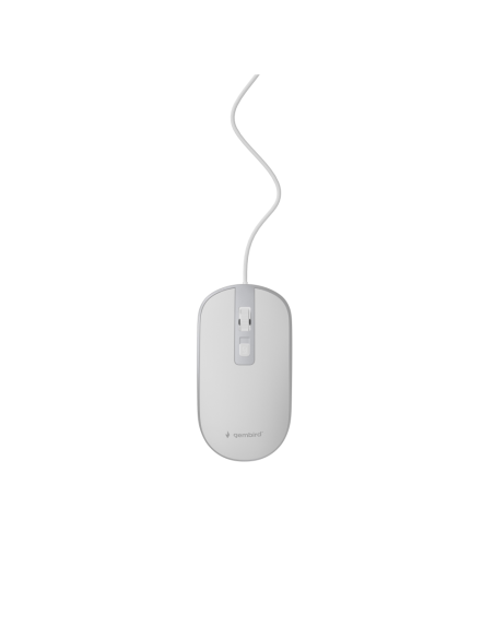 Gembird MUS-4B-06-WS ratón Oficina Ambidextro USB tipo A Óptico 1200 DPI