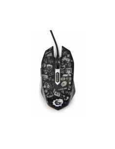 Gembird MUS-6B-GRAFIX-01 ratón Oficina mano derecha USB tipo A Óptico 3600 DPI