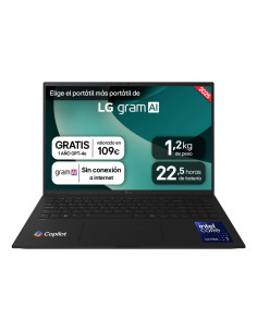 LG Gram 16ZD90T-G.AX88B ordenador portatil Intel Core Ultra 7 255H Portátil 40,6 cm (16") WQXGA 32 GB LPDDR5x-SDRAM 1 TB SSD Wi-