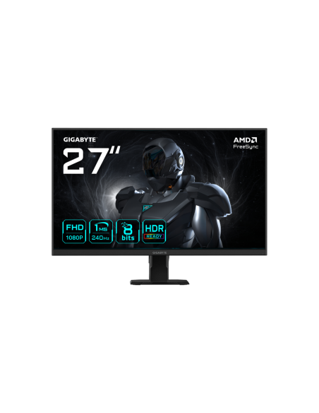 GIGABYTE GS27F2 27" Monitor de Juego FHD - 1920 x 1080, 240Hz, 1ms, 300 cd/m², FreeSync, HDR Ready, HDMI 2.0, Displayport 1.4