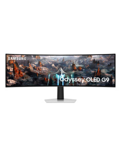 Samsung G93SC pantalla para PC 124,5 cm (49") 5120 x 1440 Pixeles Dual QHD OLED Plata