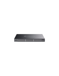 TP-Link Omada SG3452XMPP switch Gestionado L2+ Gigabit Ethernet (10/100/1000) Energía sobre Ethernet (PoE) 1U Negro
