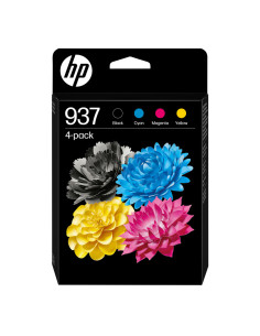 HP Paquete de 4 Cartuchos de Tinta Original 937 CMYK