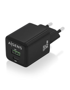 AISENS ASCH-30W2P038-BK cargador de dispositivo móvil Universal Corriente alterna Carga rápida Interior 2