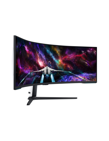 Samsung G95NC LED display 144,8 cm (57") 7680 x 2160 Pixeles Dual UHD Negro, Blanco