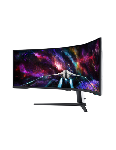 Samsung G95NC LED display 144,8 cm (57") 7680 x 2160 Pixeles Dual UHD Negro, Blanco