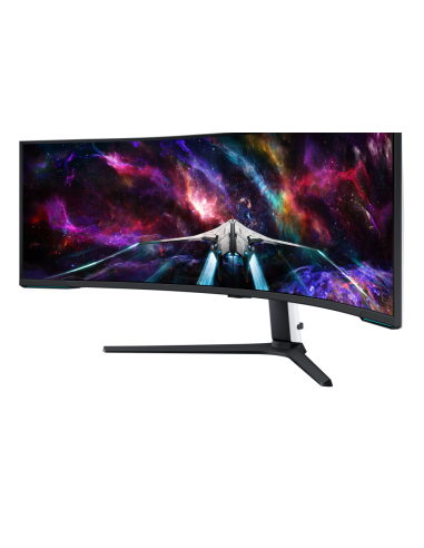 Samsung G95NC LED display 144,8 cm (57") 7680 x 2160 Pixeles Dual UHD Negro, Blanco