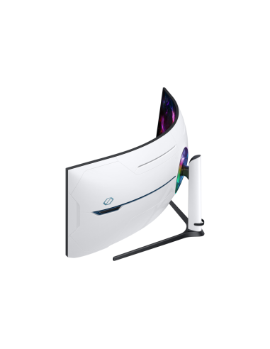 Samsung G95NC LED display 144,8 cm (57") 7680 x 2160 Pixeles Dual UHD Negro, Blanco