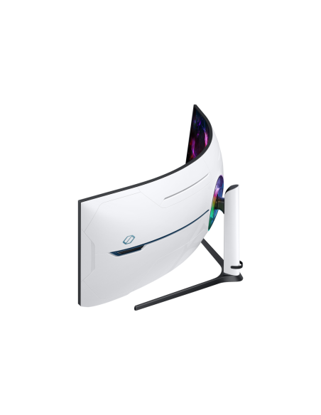 Samsung G95NC LED display 144,8 cm (57") 7680 x 2160 Pixeles Dual UHD Negro, Blanco