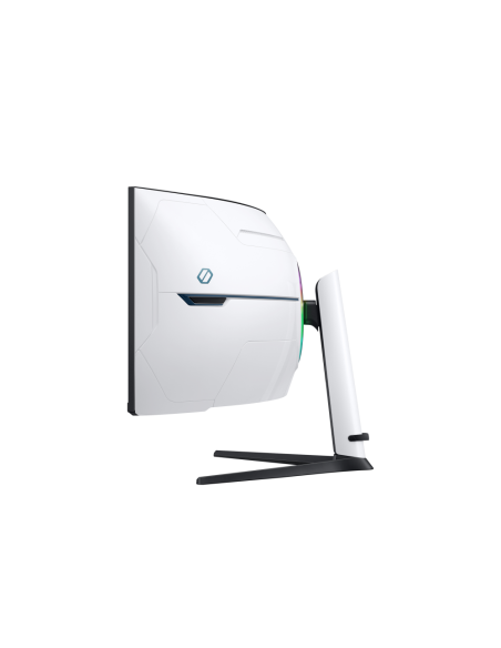 Samsung G95NC LED display 144,8 cm (57") 7680 x 2160 Pixeles Dual UHD Negro, Blanco