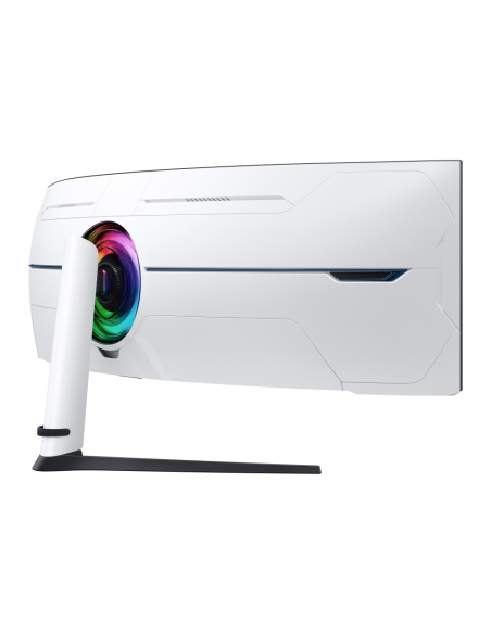 Samsung G95NC LED display 144,8 cm (57") 7680 x 2160 Pixeles Dual UHD Negro, Blanco