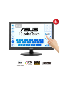 ASUS Touch VT169HE pantalla para PC 39,6 cm (15.6") 1920 x 1080 Pixeles Full HD LED Pantalla táctil Mesa Negro