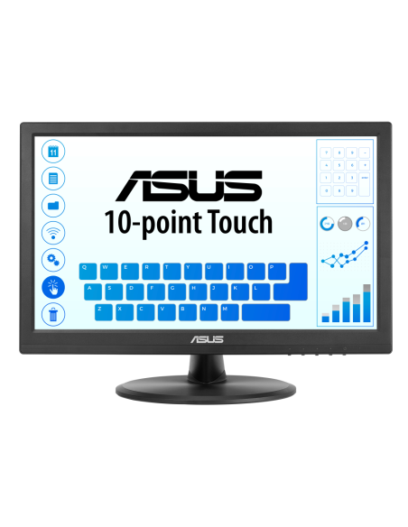 ASUS Touch VT169HE pantalla para PC 39,6 cm (15.6") 1920 x 1080 Pixeles Full HD LED Pantalla táctil Mesa Negro