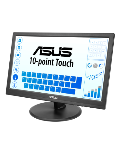 ASUS Touch VT169HE pantalla para PC 39,6 cm (15.6") 1920 x 1080 Pixeles Full HD LED Pantalla táctil Mesa Negro