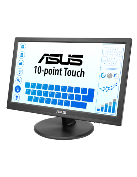 ASUS Touch VT169HE pantalla para PC 39,6 cm (15.6") 1920 x 1080 Pixeles Full HD LED Pantalla táctil Mesa Negro
