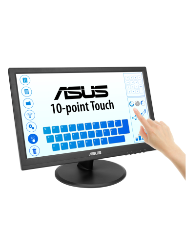 ASUS Touch VT169HE pantalla para PC 39,6 cm (15.6") 1920 x 1080 Pixeles Full HD LED Pantalla táctil Mesa Negro