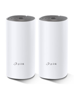 TP-Link Deco E4 (2-pack) Doble banda (2,4 GHz / 5 GHz) Wi-Fi 5 (802.11ac) Blanco, Gris Interno