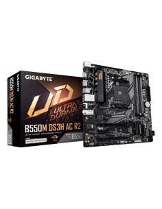 GIGABYTE B550M DS3H AC R2 Placa base - Procesadores AMD Ryzen 5000, VRM de 5+3 fases, hasta 4733 MHz DDR4 (O.C.), 1x M.2 PCIe 4.