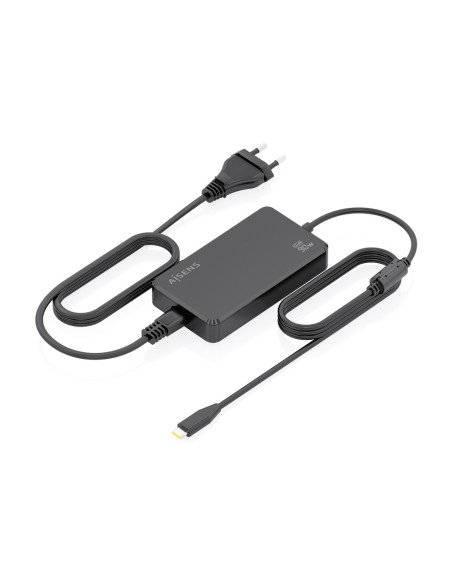 AISENS Cargador De Sobremesa GaN 90W PD3.0 1xUSB-C 1.8m, Negro