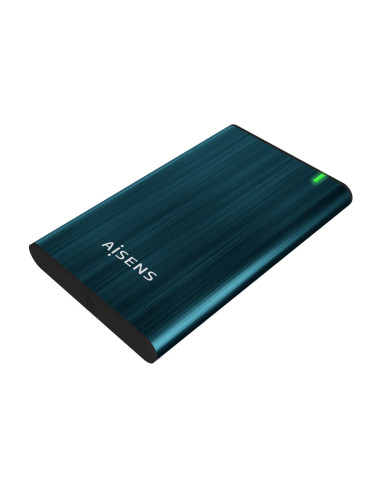 AISENS Caja Externa 2.5" ASE-2525PB 9.5 mm SATA A USB 3.0/USB 3.1 Gen1, Azul Pacifico