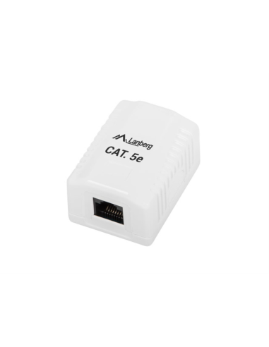 Lanberg OU5-0001-W caja de tomacorriente RJ-45 Blanco
