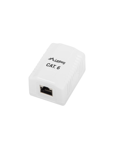 Lanberg OS6-0001-W caja de tomacorriente RJ-45 Blanco
