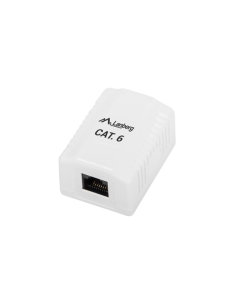 Lanberg OU6-0001-W caja de tomacorriente RJ-45 Blanco
