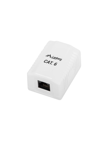Lanberg OU6-0001-W caja de tomacorriente RJ-45 Blanco