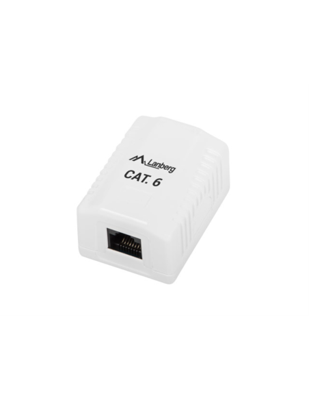 Lanberg OU6-0001-W caja de tomacorriente RJ-45 Blanco