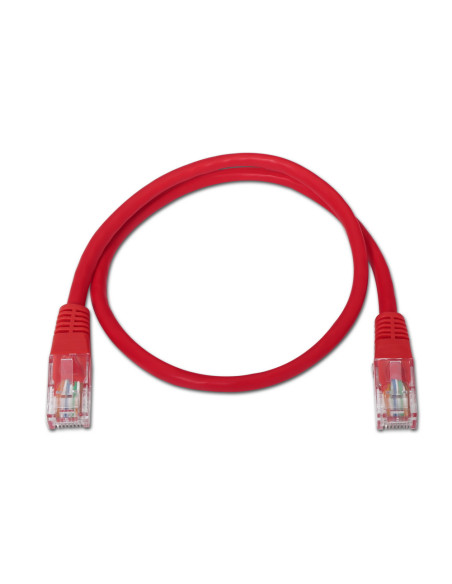 AISENS A133-0188 cable de red Rojo 1 m Cat5e U/UTP (UTP)